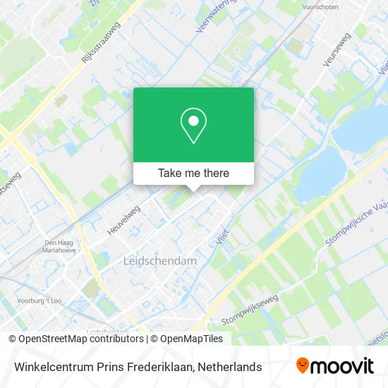 Winkelcentrum Prins Frederiklaan map