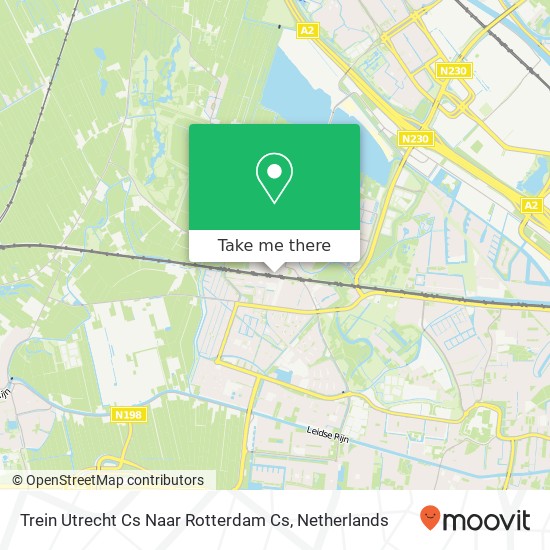 Trein Utrecht Cs Naar Rotterdam Cs map