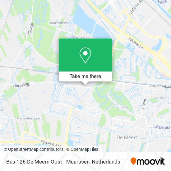 Bus 126 De Meern Oost - Maarssen map