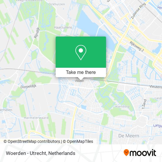 Woerden - Utrecht map
