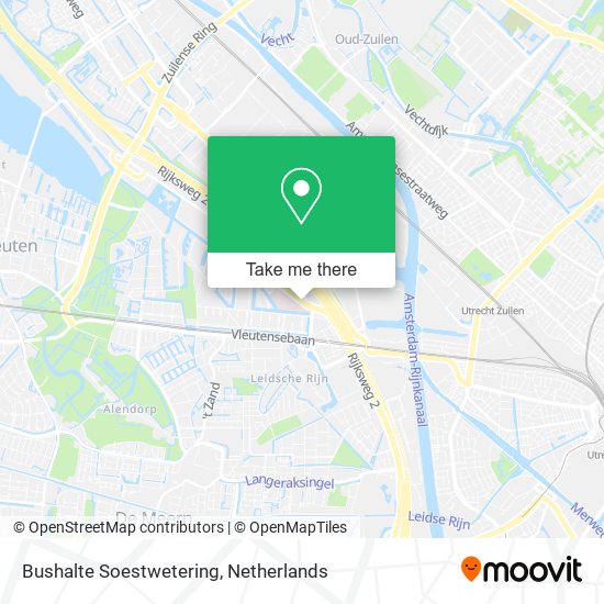 Bushalte Soestwetering map