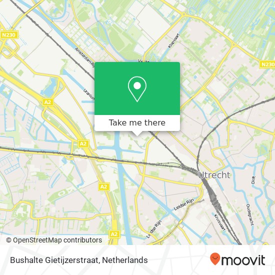 Bushalte Gietijzerstraat map