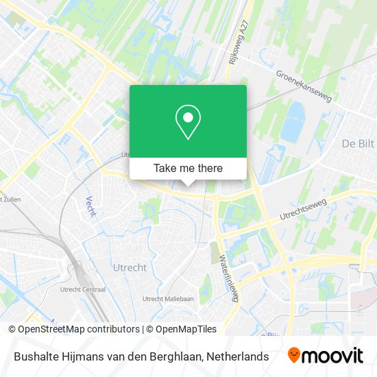 Bushalte Hijmans van den Berghlaan map
