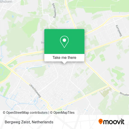 Bergweg Zeist map