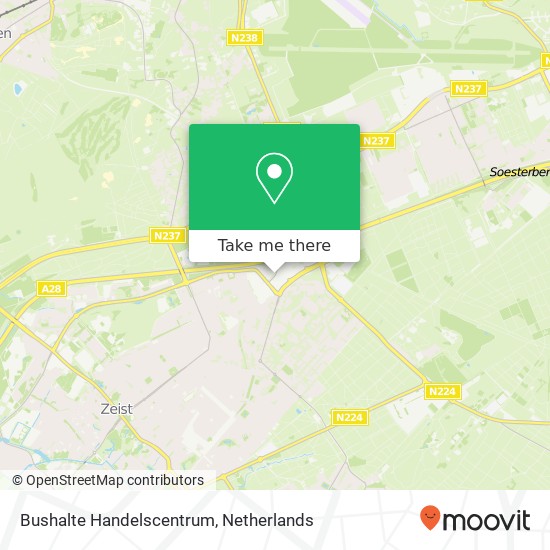 Bushalte Handelscentrum map