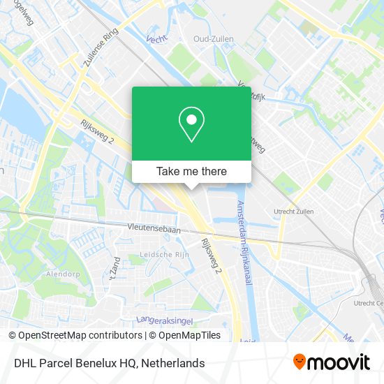 DHL Parcel Benelux HQ Karte