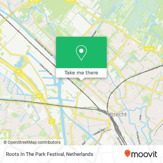 Roots In The Park Festival map