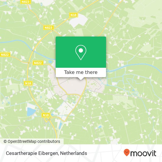 Cesartherapie Eibergen map