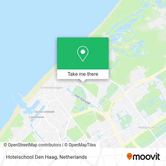 Hotelschool Den Haag map