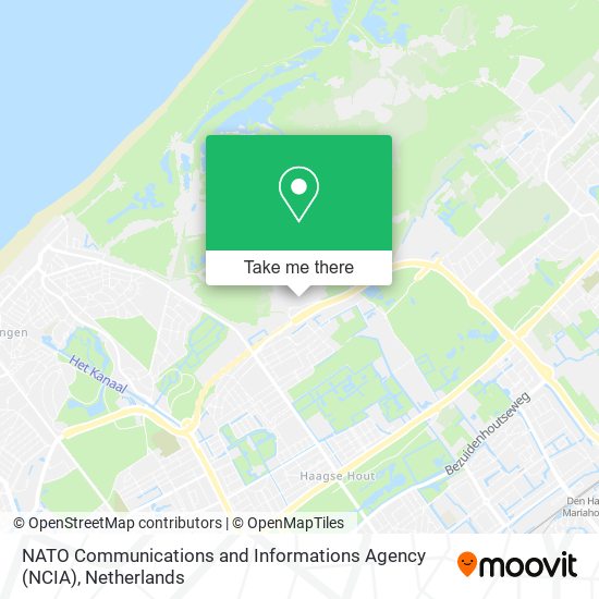 NATO Communications and Informations Agency (NCIA) map