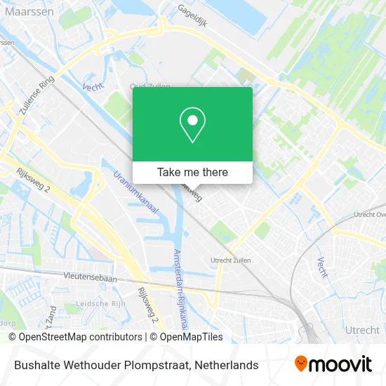 Bushalte Wethouder Plompstraat map