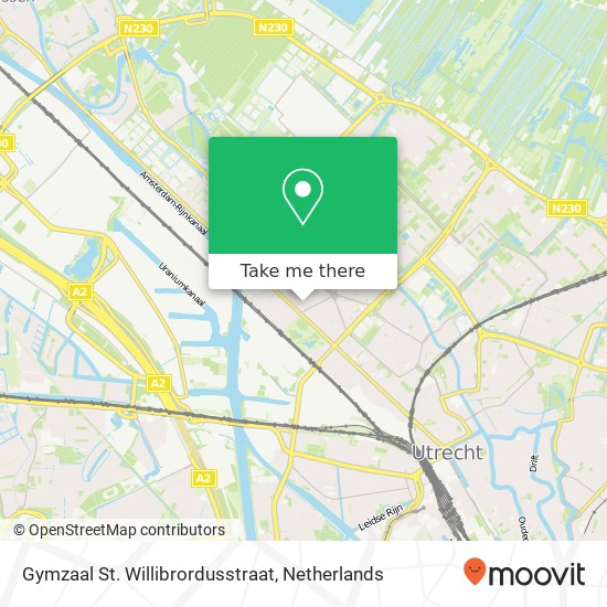 Gymzaal St. Willibrordusstraat map