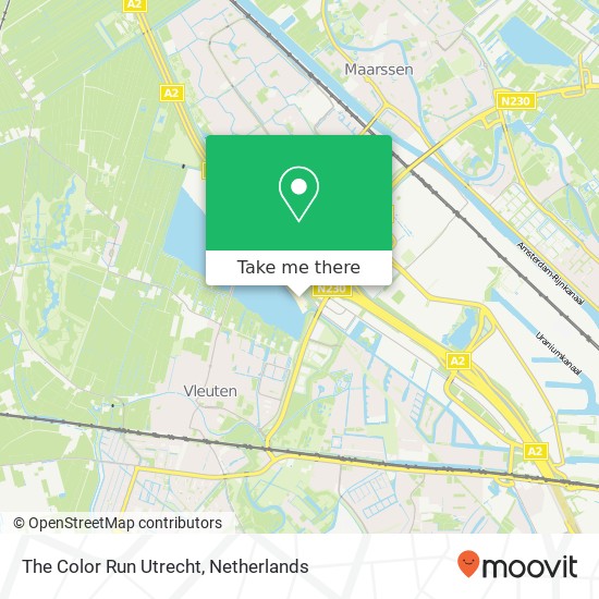 The Color Run Utrecht map