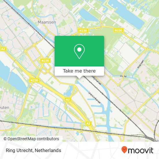 Ring Utrecht map