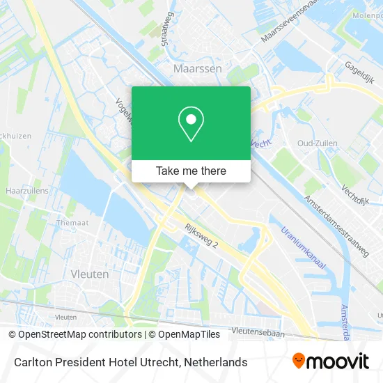 Carlton President Hotel Utrecht Karte