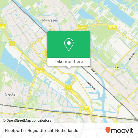 Fleetport.nl Regio Utrecht map