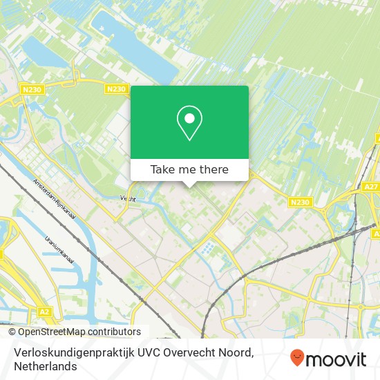 Verloskundigenpraktijk UVC Overvecht Noord Karte