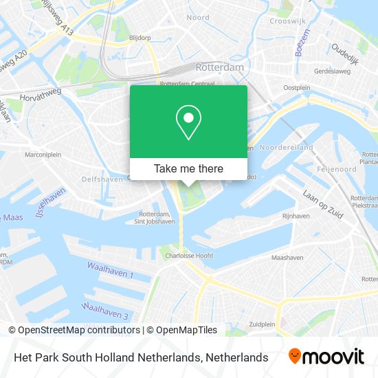 Het Park South Holland Netherlands Karte