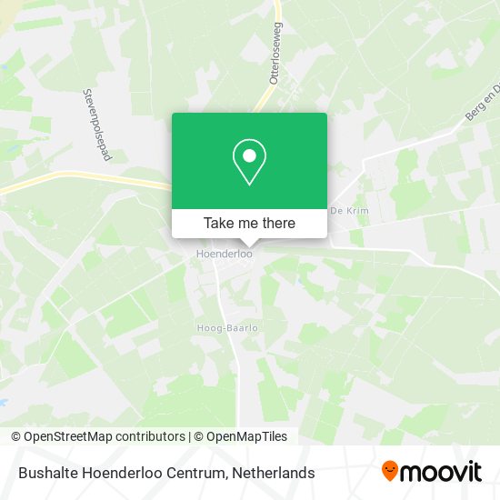 Bushalte Hoenderloo Centrum map