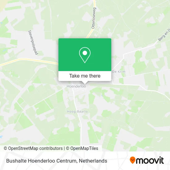 Bushalte Hoenderloo Centrum map