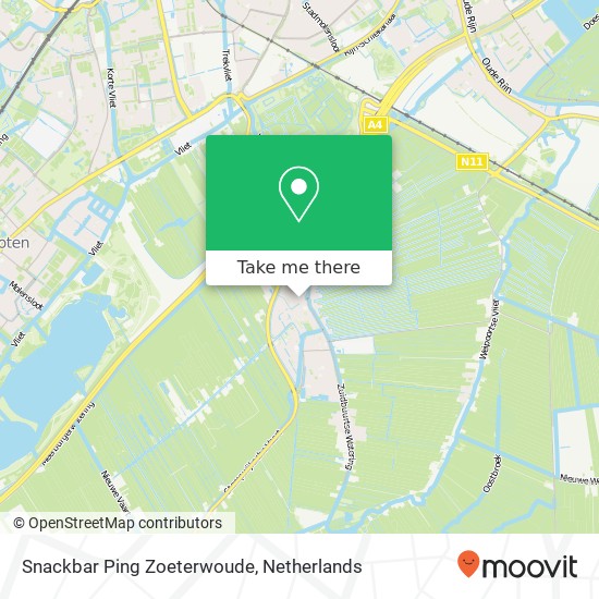 Snackbar Ping Zoeterwoude map