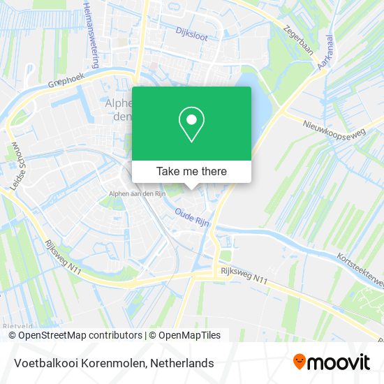Voetbalkooi Korenmolen map