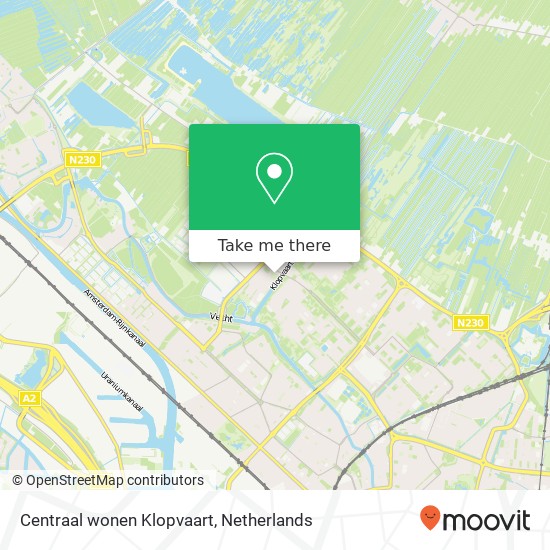 Centraal wonen Klopvaart map