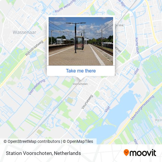Station Voorschoten map