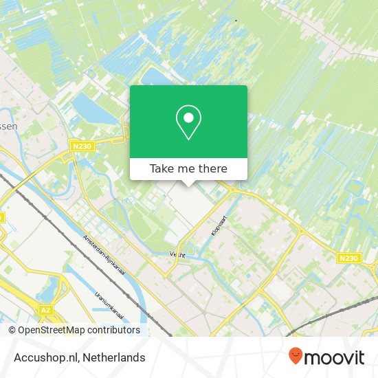 Accushop.nl map