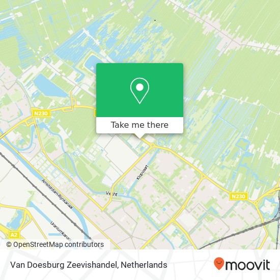 Van Doesburg Zeevishandel map