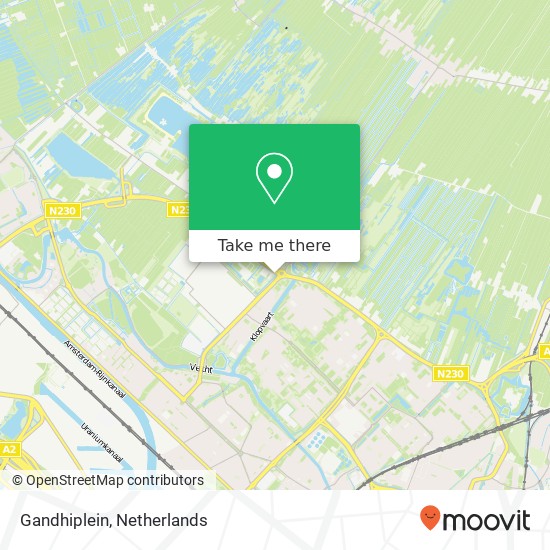 Gandhiplein map