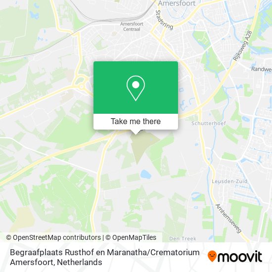 Begraafplaats Rusthof en Maranatha / Crematorium Amersfoort map