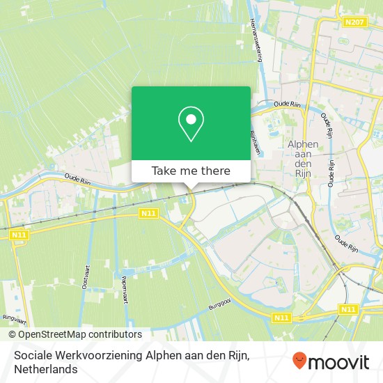 Sociale Werkvoorziening Alphen aan den Rijn Karte