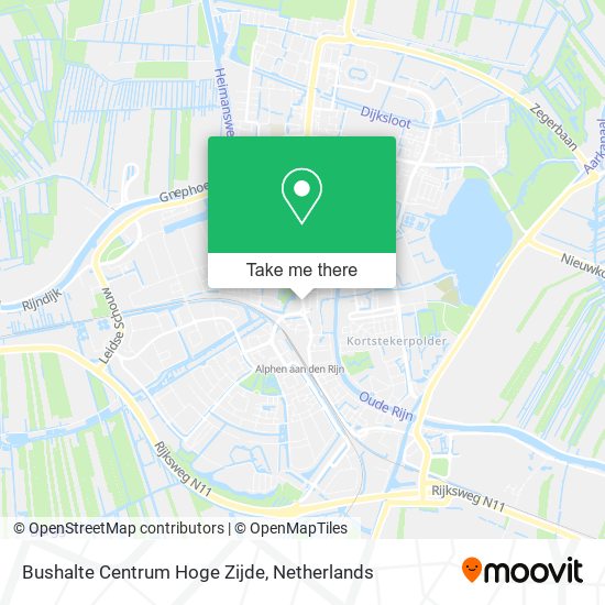 Bushalte Centrum Hoge Zijde map