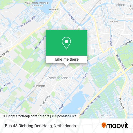 Bus 48 Richting Den Haag map