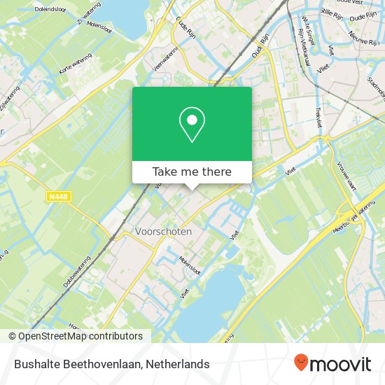 Bushalte Beethovenlaan map