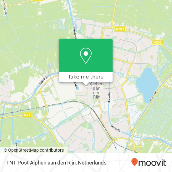 TNT Post Alphen aan den Rijn Karte