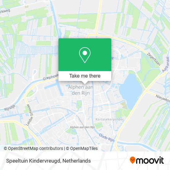 Speeltuin Kindervreugd map