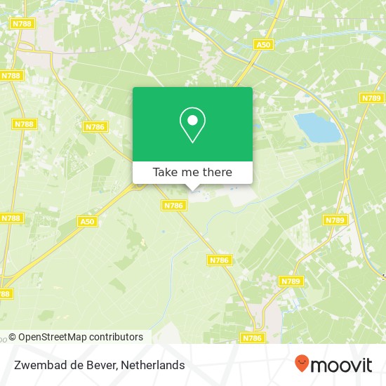 Zwembad de Bever map