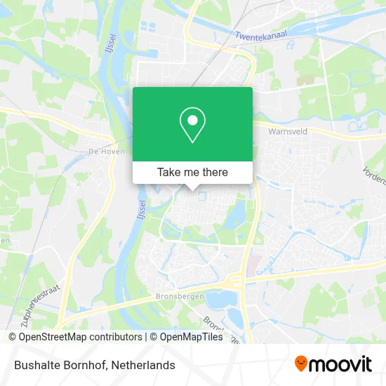 Bushalte Bornhof map