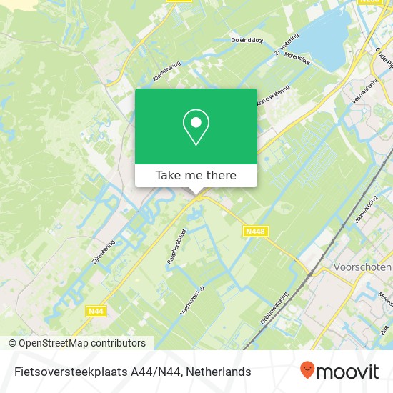 Fietsoversteekplaats A44/N44 map