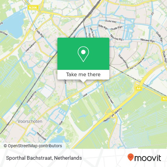 Sporthal Bachstraat map