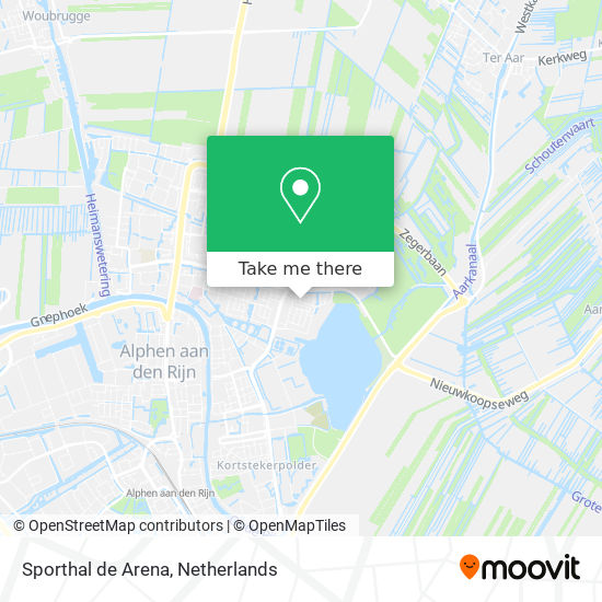 Sporthal de Arena map