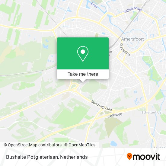 Bushalte Potgieterlaan map