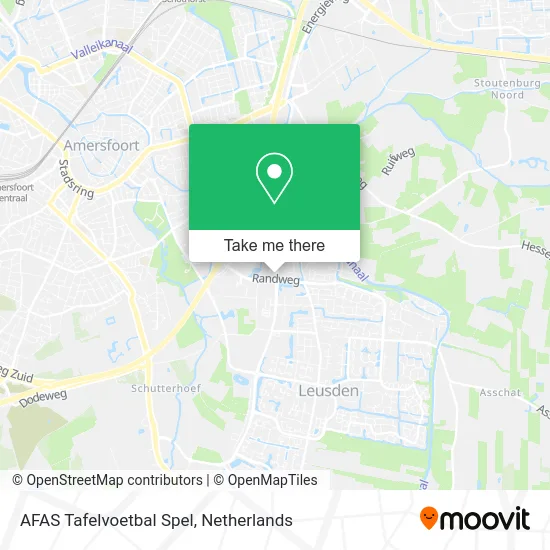 AFAS Tafelvoetbal Spel map