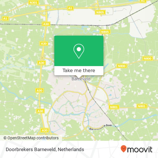 Doorbrekers Barneveld map