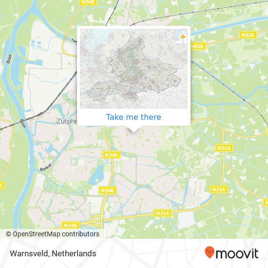 Warnsveld map