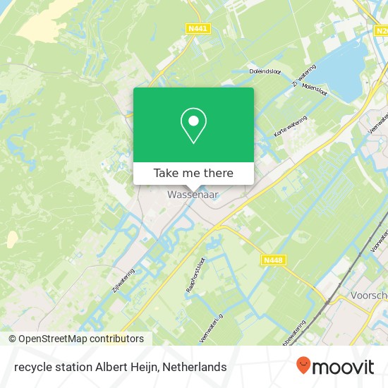 recycle station Albert Heijn map