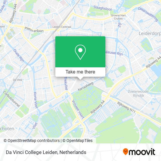Da Vinci College Leiden map