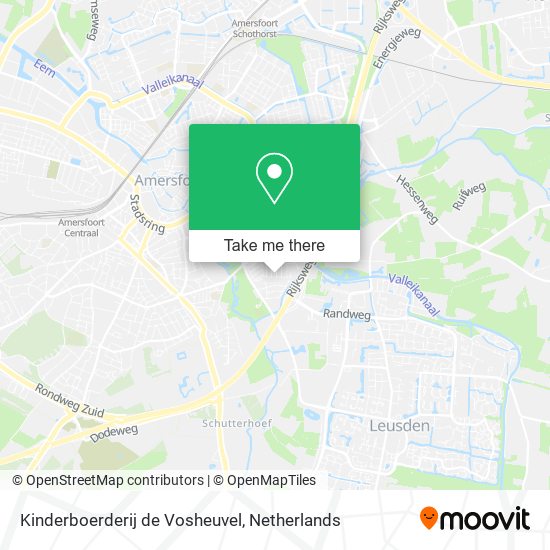 Kinderboerderij de Vosheuvel map